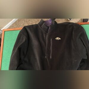 Baltimore Ravens Reversible Fleece/Purple water resistant Quarter-Zip Pullover